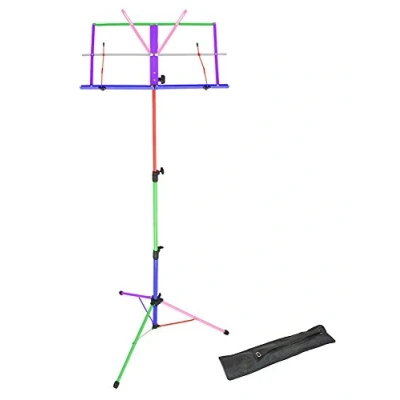 Image of Opus LMS02 MX Lightweight Folding Music Stand with Carrying Bag Mixed colors