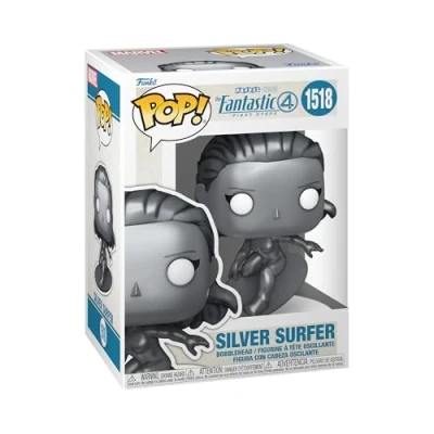Image of Funko Pop! Marvel: Fantastic Four (2025) Silver Surfer Collectable Vinyl Figure Gift Idea Official Merchandise Toys for Kids &amp; Adults Movies Fans