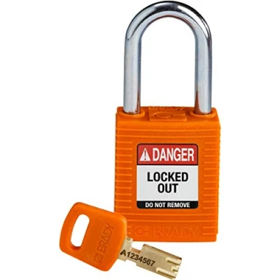 Image of SafeKey Nylon Padlock, 38mm x 84mm 19mm, Orange