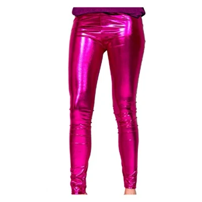 Image of Folat Metallic Look Legging Magenta Size S M