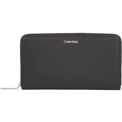 Image of Calvin Klein MUST XL ZIP Around Wallet Wallet, Women&#039;s, Size: One Size, Black