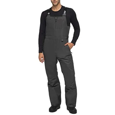 Image of ARCTIX Men&#039;s Avalanche Insulated Bib Overalls, Ski Trousers, Anthracite, Large (36 38W 32L)