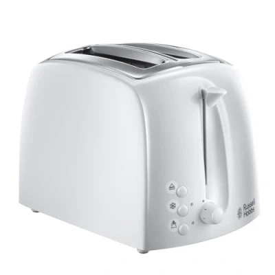 Image of Russell Hobbs 21640 Textures 2 Slice White Plastic Toaster