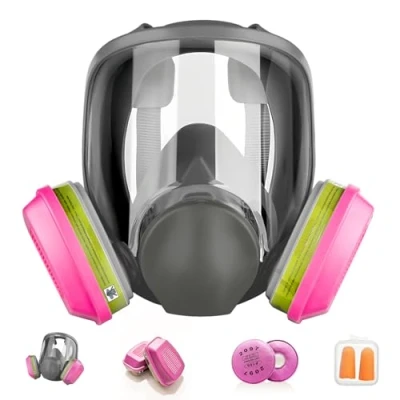 Image of Full Face Respirator Mask, Reusable Mask with Filters, 6800 Anti Fog Gas Dust for Sanding, Spray, Welding, Paint, Cutting, Polishing, Chemicals and Other Work Protection