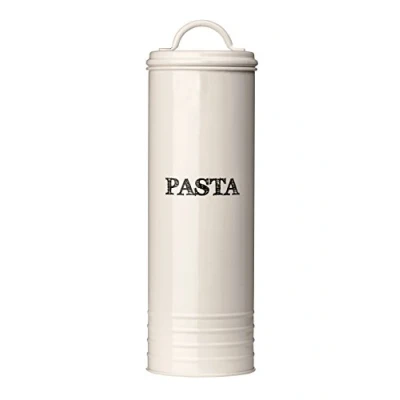 Image of Premier Housewares 507629 Sketch Pasta Canister Cream Beige H29 x W10 D10cm