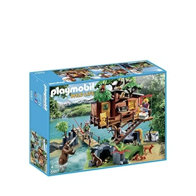 Image of Playmobil 5557 Wildlife Adventure Tree House, Fun Imaginative Role Play, PlaySets Suitable for Children Ages 4+