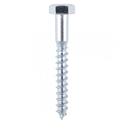 Image of 3x TIMCO Coach Screws Hex Zinc 08120CSC Pack of 50