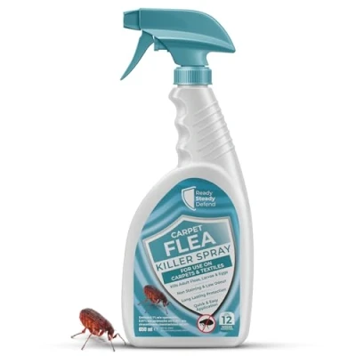 Image of Carpet Flea Killer Spray 650ML Effective for The Home, Powerful Treatment House Carpets, Household Spray, Long Lasting Control, Up to 3 Months