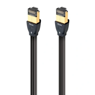 Image of AudioQuest 0.75 m RJ/E Pearl Cat 7 Black Networking Cable Cables (0.75 m, 7, RJ45, Black)