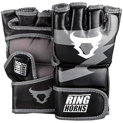 Image of Ringhorns, Charger MMA Gloves, Unisex Adult, L, Black