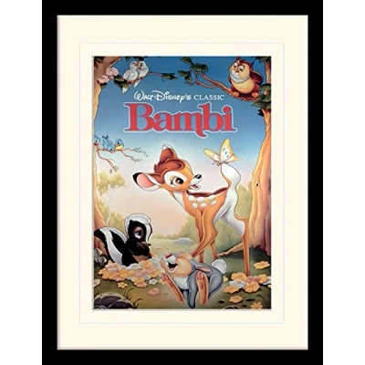 Image of Disney Bambi 30x40 cm Mounted &amp; Framed