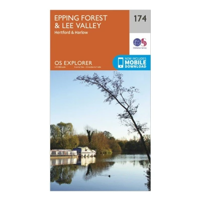 Image of Explorer 174 Epping Forest &amp; Lee Valley Map With Digital Version
