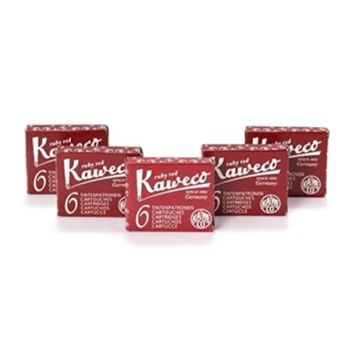 Image of Kaweco Fountain Pen 30 ink cartridges short red