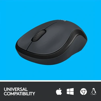 Image of Logitech M220 SILENT Wireless Mouse, 2.4 GHz with USB Receiver, 1000 DPI Optical Tracking, 18 Month Battery, Ambidextrous, Compatible PC, Mac, Laptop Black