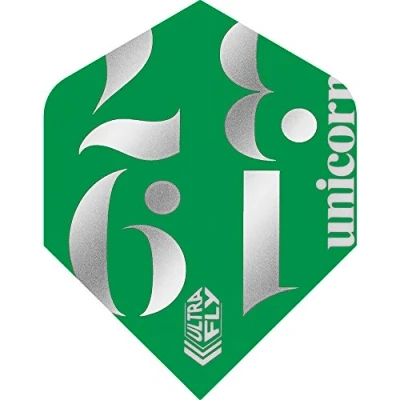 Image of Unicorn UltraFly Dart Flights Origins Green Design Standard Plus Shape Ultra Durable 100 Micron Polyester PET
