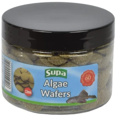 Image of Supa 12mm Algae Wafers 75grams, Ideal For Bottom Feeding Fish,Ingredients Which Offer A Nutritionally Balanced Diet,Green