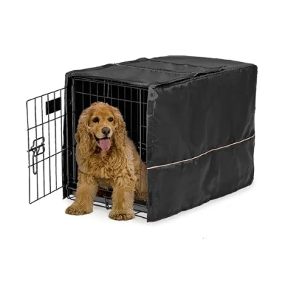 Image of MidWest Homes for Pets Dog Crate Cover, Privacy Cover Fits and New World 76.2 cm Long (30 Inch) Crates, Machine Wash &amp; Dry, CVR 30