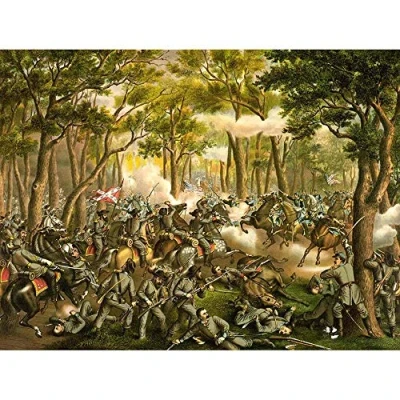 Image of Wee Blue Coo War American Civil Battle Wilderness USA Art Print Poster Wall Decor 12X16 Inch