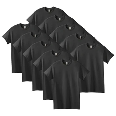Image of GILDAN Men&#039;s, Heavy Cotton T shirt, Style G5000, Black, M