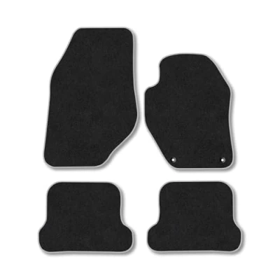 Image of Car Mats Compatible with Peugeot 308Cc (2009 2015) Tailored Fit Grey Carpet Floor Set Accessory Custom 4 Pieces Anti Slip Backing &amp; Binding Trim Edge