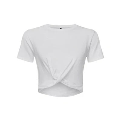 Image of Women S TriDri Twist Crop Top White XS