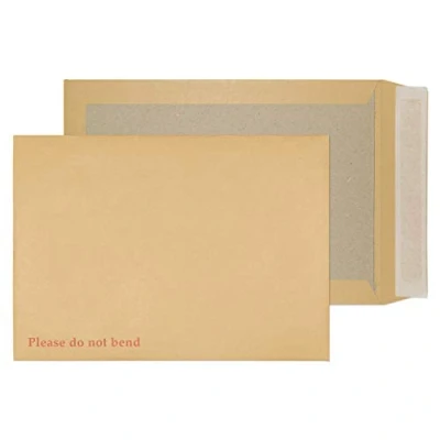 Image of Blake Purely Packaging C4 324 x 229 mm Board Back Pocket Peel &amp; Seal Envelopes (13935/20) Manilla Pack of 20