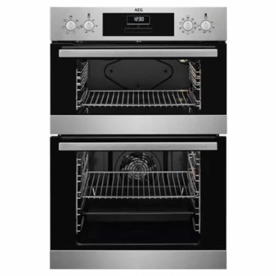 Image of AEG DEX33111EM 59.4cm Built In Electric Double Oven Stainless