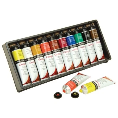 Image of Daler Rowney GEORGIAN OIL COLOURS ASSORTED SET OF 10 X 38ML TUBES