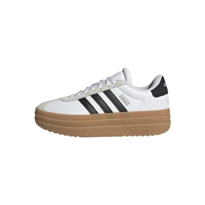 Image of adidas vl Court Bold Shoes Junior, FTWR White/core Black/Gum 3, 3 UK Child