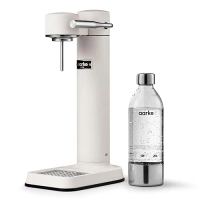 Image of Aarke Carbonator 3, Sparkling Water Maker with Bottle, Matte White Finish