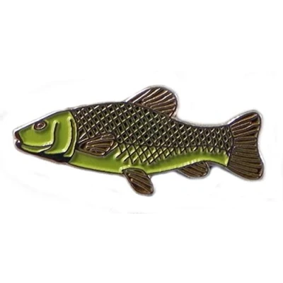 Image of Metal Enamel Pin Badge Angling Fish Tench (25mm)