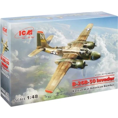 Image of ICM ICM48281 1:48 B 26B 50 Invader Korean War American Bomber, Pressure, Black, XXL
