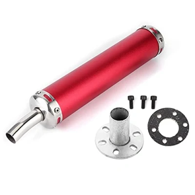 Image of 2 Stroke Exhaust Silencer Muffler Motorcycle Stainless Steel 20Mm/0.8In Modified Parts For