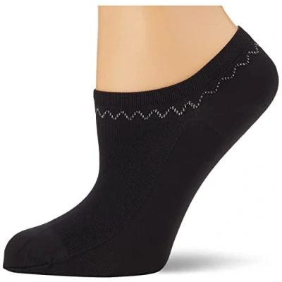 Image of Nur Die Women&#039;s Feines Schuhsöckchen Ankle Socks, Black (Black 94), 6/8