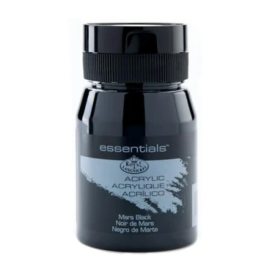 Image of Royal &amp; Langnickel RAA 5120 Essentials 500ml Acrylic Paint Mars Black