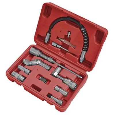 Image of Sealey Grease Gun Adaptor Kit 12pc