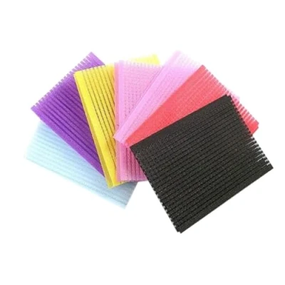 Image of Vipolishtry 10 Pcs Magic Bangs Hair Pad Square Fringe Stickers Nylon Paste Fixed Seamless Posts Bang Patch Styling Accessories (Random Color)