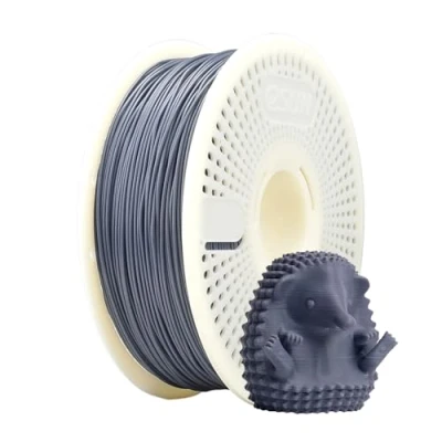 Image of eSUN PLA+ Refill Filament and Spool Kit, Spoolless PLA Plus 1.75mm Removable eSpool+, 1KG (2.2 LBS) for 3D Printers,Grey
