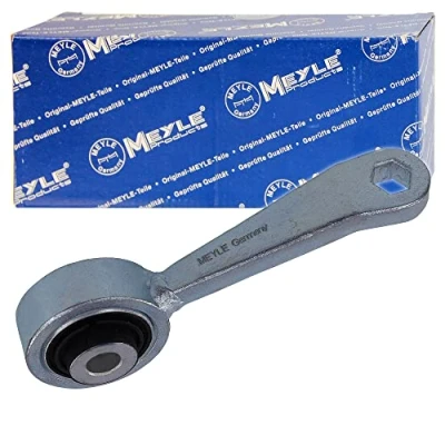 Image of 2113200989, 2113203989, A2113200989, A2113203989 Anti roll bar link MEYLE 016 060 0008 Front Axle Left 129mm ORIGINAL Quality