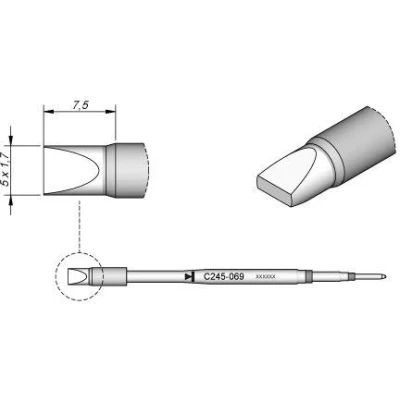 Image of Jbc C245069 Special Soldering Tip for T245