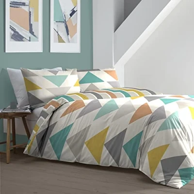 Image of Fusion Loxton Duvet Cover Set Single Bed Size in Multi
