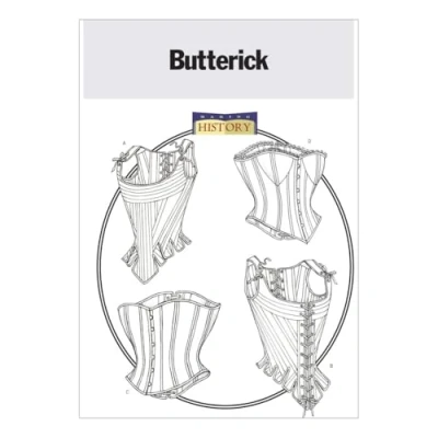Image of Butterick Patterns B4254 Size 12 14 16 Misses Stays and Corsets, Pack of 1, White