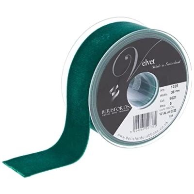 Image of Berisfords Velvet Ribbon, Bottle, 10.2 x 4.5 cm