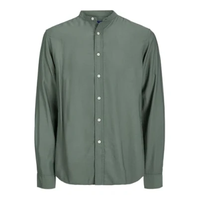 Image of JACK &amp; JONES Men&#039;s Jormarshall Band Shirt Ls Long Sleeve, Laurel Wreath, L