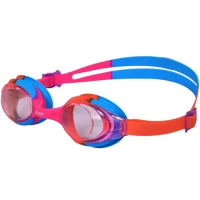 Image of Zoggs Unisex Youth Bondi Junior Goggles, Pink/Orange/Blue/Tint, One Size