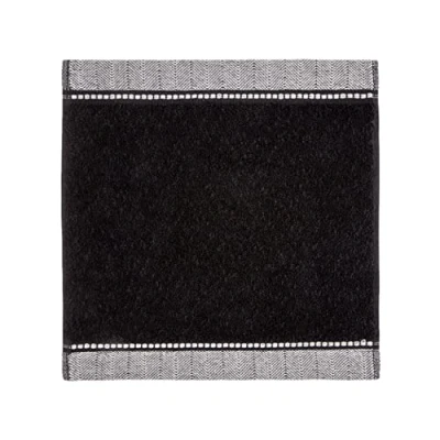 Image of möve face Cloth, 85% Baumwolle / 10% Viskose aus Bambus Zellstoff 5% Leinen Black, 30 x cm