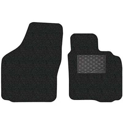 Image of Nicoman Spaghetti All Weather Fully Tailored Car mats Fit【2004 2009 Golf MK5 Hatchback/Estate】(Front Set 2 Piece,Black)