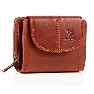 Image of MATADOR Saragossa RFID Blocker Leather Purse Women&#039;s Large with Gift Box Medium Many Compartments