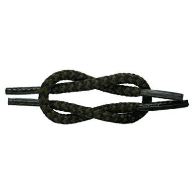 Image of Hiking Boot Laces Heavy Cord 150cm Coloured (Black/Brown Dog Tooth)