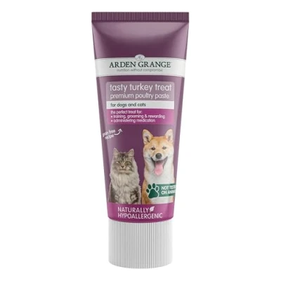 Image of Arden Grange Tasty Turkey Treats for Cats and Dogs, Brown, 75 g (Pack of 12)
